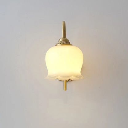 Nordic Oval Copper Resin 1-Light Wall Sconce Lamp