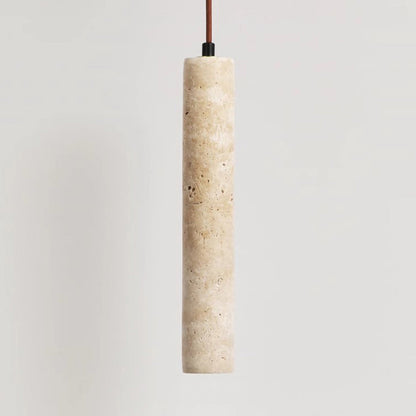 Japanese Column Wood Stone 1-Light Wall Sconce Lamp