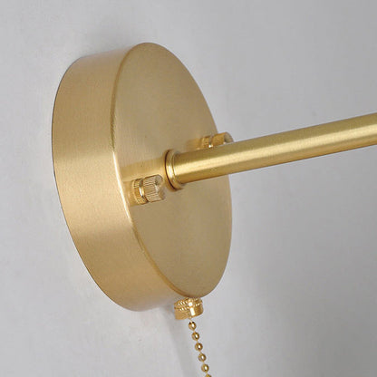 Japanese Round Copper Ceramic 1-Light Wall Sconce Lamp