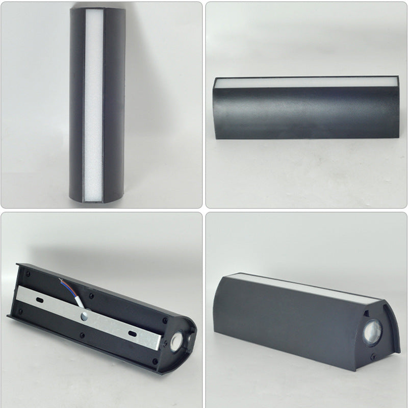 Modern Minimalist Column Plastic LED Wall Sconce Lamp