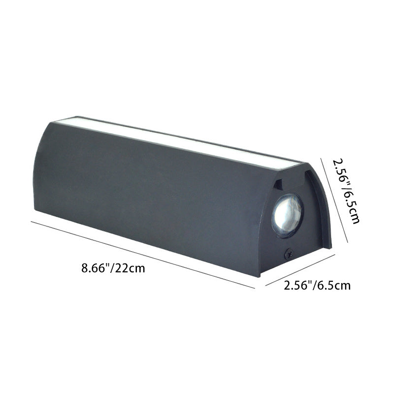 Modern Minimalist Column Plastic LED Wall Sconce Lamp