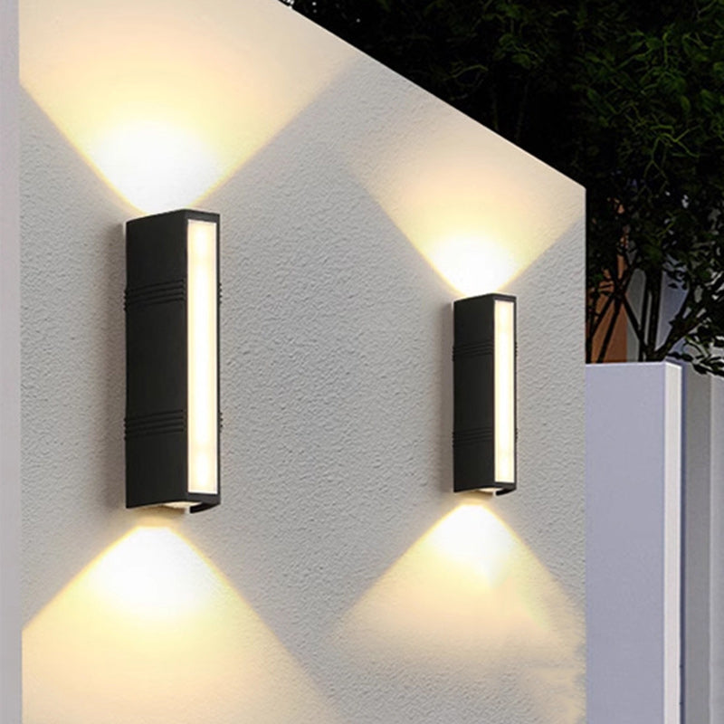 Modern Minimalist Column Plastic LED Wall Sconce Lamp