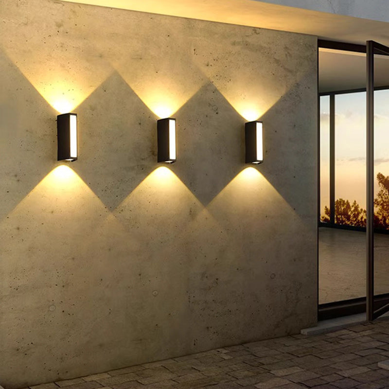 Modern Minimalist Column Plastic LED Wall Sconce Lamp