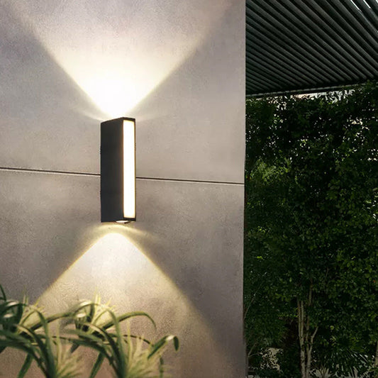 Modern Minimalist Column Plastic LED Wall Sconce Lamp