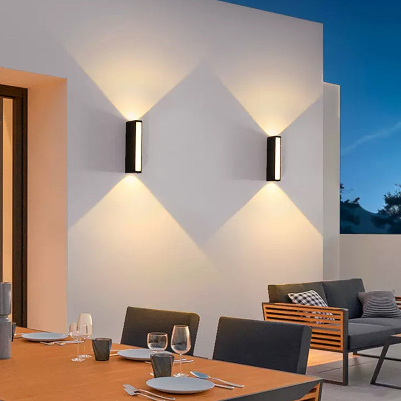 Modern Minimalist Column Plastic LED Wall Sconce Lamp