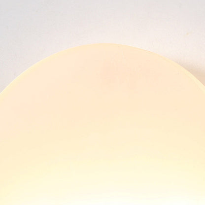 Contemporary Nordic Round Wood Acrylic LED Wall Sconce Lamp