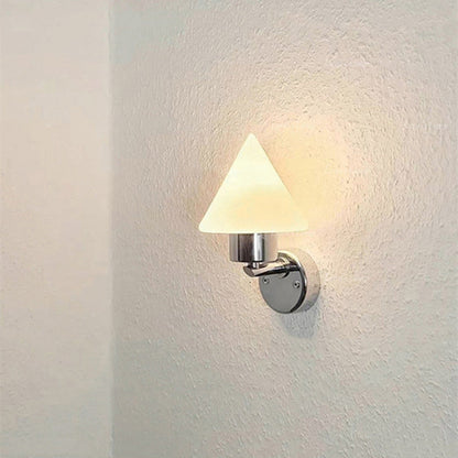 Scandinavian Cone Steel Glass 1-Light Wall Sconce Lamp