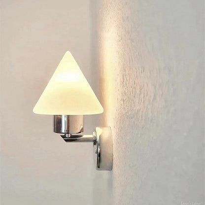 Scandinavian Cone Steel Glass 1-Light Wall Sconce Lamp