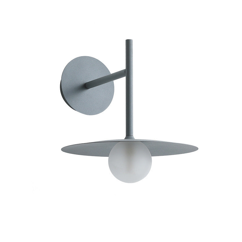 Nordic Round Iron Glass 1-Light Wall Sconce Lamp