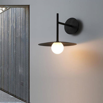 Nordic Round Iron Glass 1-Light Wall Sconce Lamp
