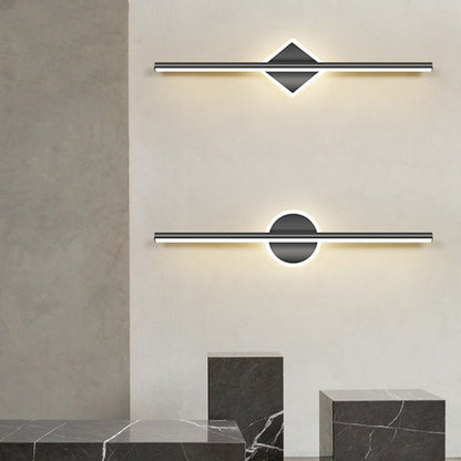 Modern Minimalist Stripe Iron Acrylic LED Wall Sconce Lamp