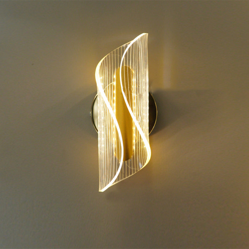 Nordic Column Iron Acrylic LED Wall Sconce Lamp