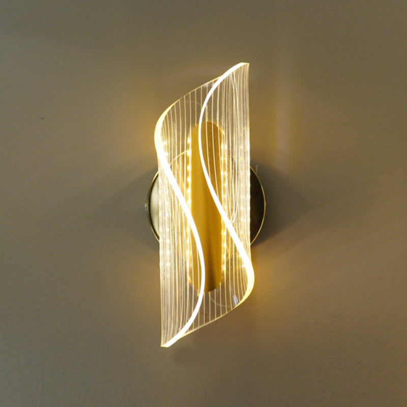 Nordic Column Iron Acrylic LED Wall Sconce Lamp