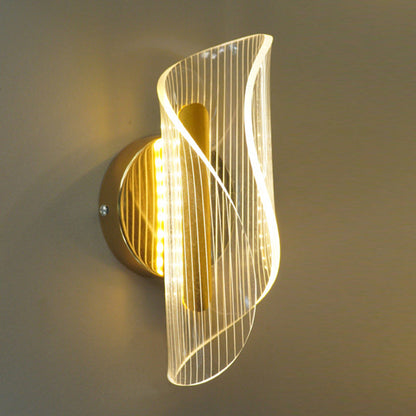 Nordic Column Iron Acrylic LED Wall Sconce Lamp