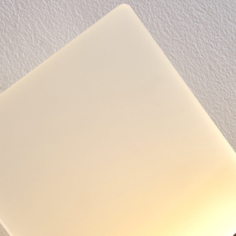 Minimalist Rectangular Iron Acrylic LED Wall Sconce Lamp
