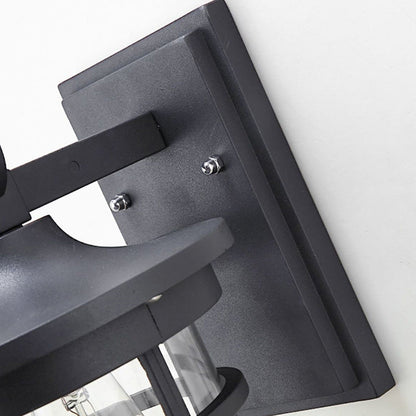 Industrial Column Aluminum Glass 1-Light Wall Sconce Lamp