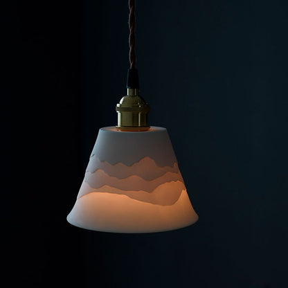 Japanese Drum Copper Ceramic 1-Light Wall Sconce Lamp