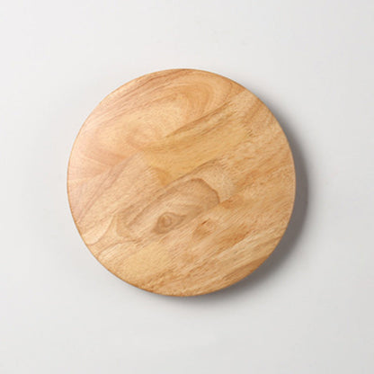 Contemporary Nordic Round Iron Wood LED Wall Sconce Lamp