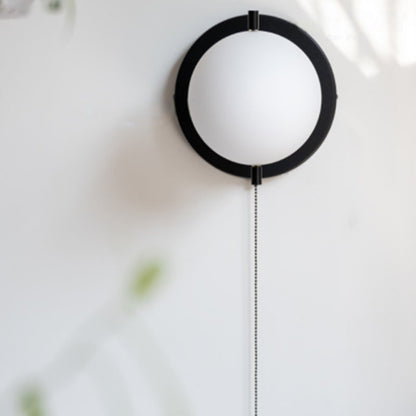Scandinavian Globe Iron Glass 1-Light Wall Sconce Lamp