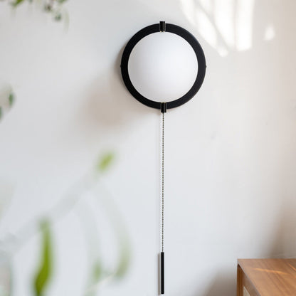 Scandinavian Globe Iron Glass 1-Light Wall Sconce Lamp
