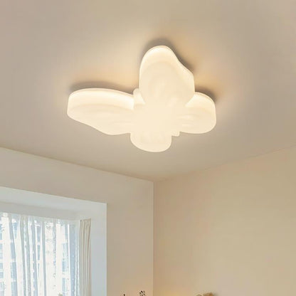 Butterfly Plastic LED Kids Semi-Flush Mount Ceiling Light