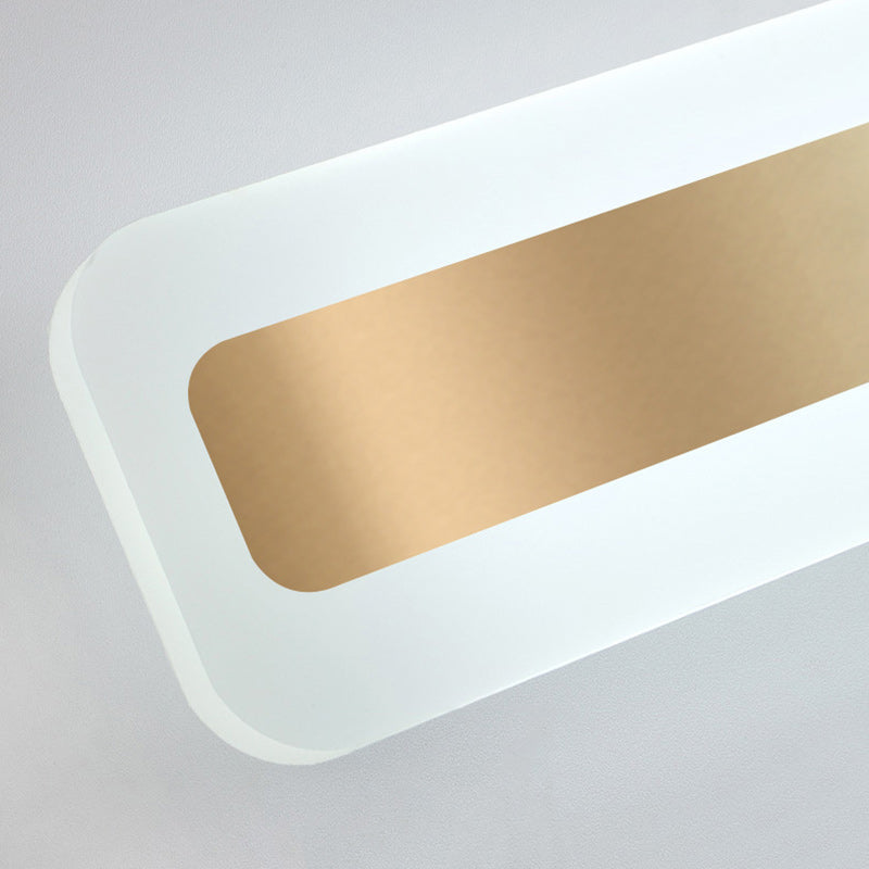 Nordic Rectangular Iron Acrylic LED Wall Sconce Lamp
