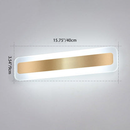 Nordic Rectangular Iron Acrylic LED Wall Sconce Lamp