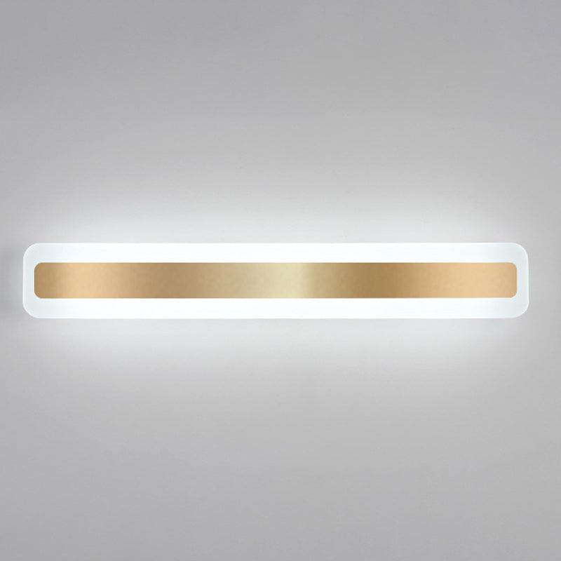 Nordic Rectangular Iron Acrylic LED Wall Sconce Lamp
