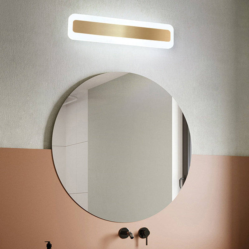 Nordic Rectangular Iron Acrylic LED Wall Sconce Lamp
