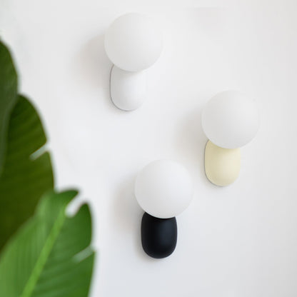 Nordic Globe Resin Glass 1-Light Wall Sconce Lamp
