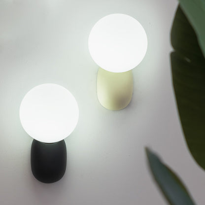 Nordic Globe Resin Glass 1-Light Wall Sconce Lamp