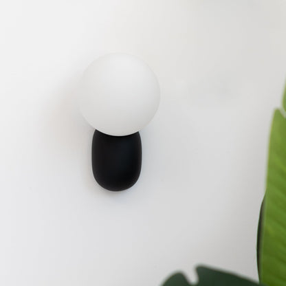 Nordic Globe Resin Glass 1-Light Wall Sconce Lamp