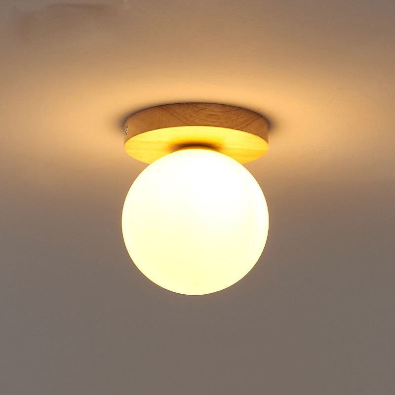 Modern Glass Globe Ceiling Light