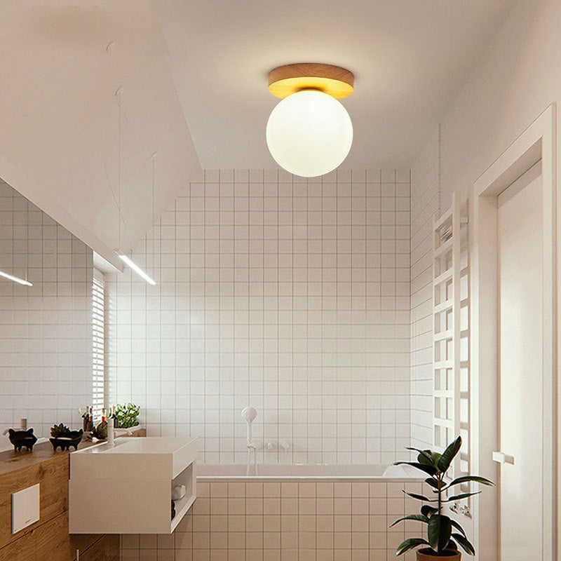 Modern Glass Globe Ceiling Light