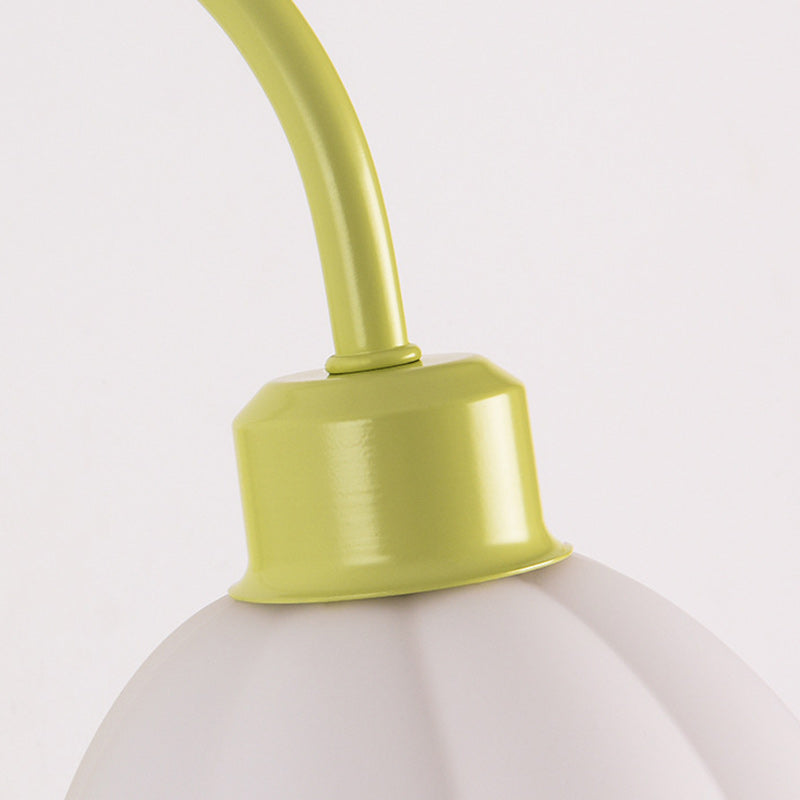 Nordic Flower Iron Glass 1-Light Wall Sconce Lamp