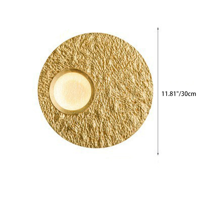 Scandinavian Round Iron Resin LED Wall Sconce Lamp