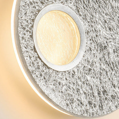 Scandinavian Round Iron Resin LED Wall Sconce Lamp