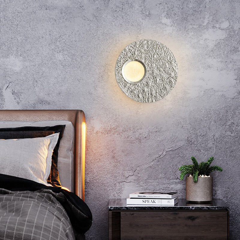 Scandinavian Round Iron Resin LED Wall Sconce Lamp