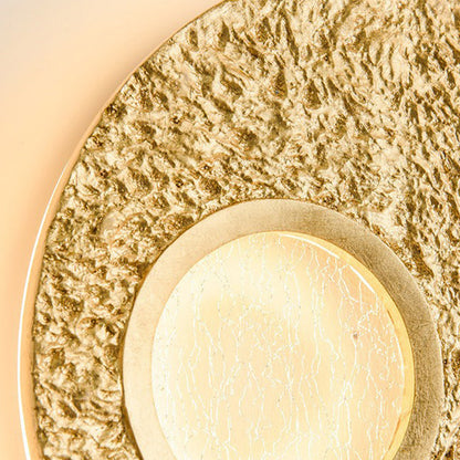 Scandinavian Round Iron Resin LED Wall Sconce Lamp