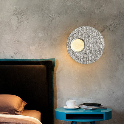 Scandinavian Round Iron Resin LED Wall Sconce Lamp