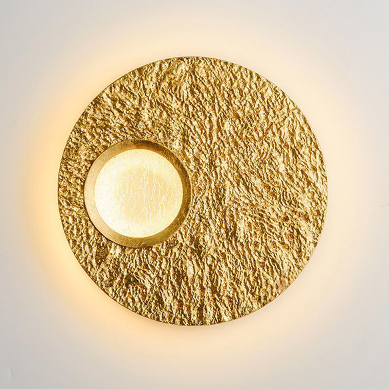 Scandinavian Round Iron Resin LED Wall Sconce Lamp