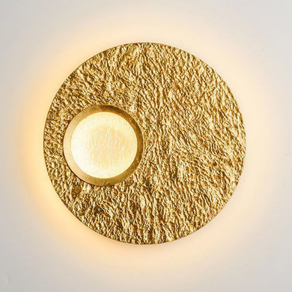 Scandinavian Round Iron Resin LED Wall Sconce Lamp