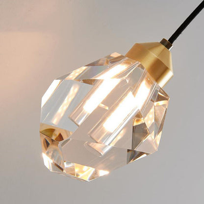 Nordic Round Copper Crystal 1-Light Wall Sconce Lamp