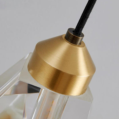 Nordic Round Copper Crystal 1-Light Wall Sconce Lamp