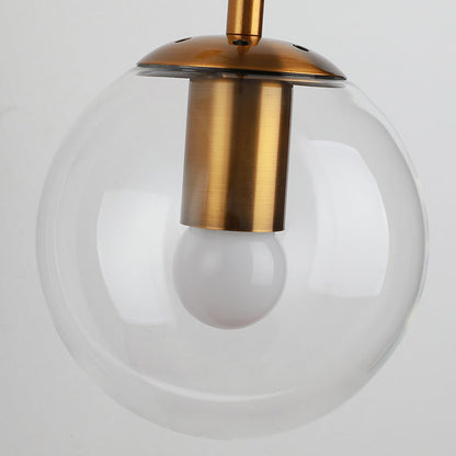 Modern Minimalist Globe Iron Glass 1-Light Wall Sconce Lamp