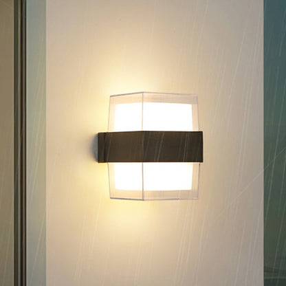 Minimalist Cylinder Aluminum Acrylic LED Wall Sconce Lamp