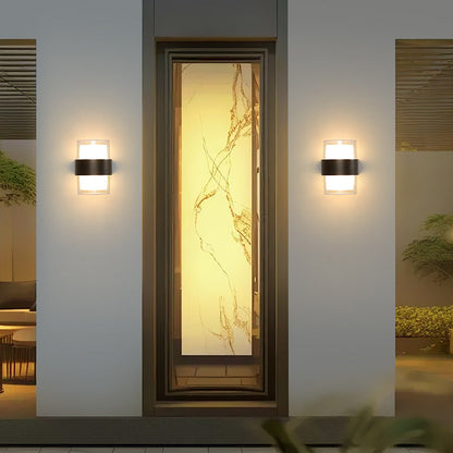 Minimalist Cylinder Aluminum Acrylic LED Wall Sconce Lamp