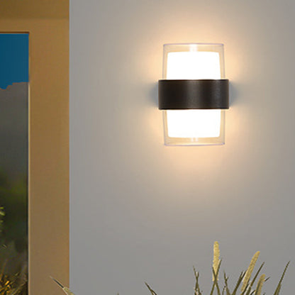 Minimalist Cylinder Aluminum Acrylic LED Wall Sconce Lamp