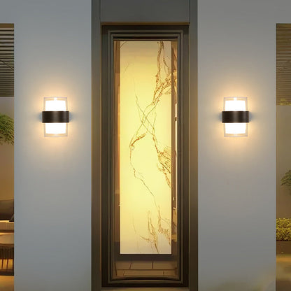 Minimalist Cylinder Aluminum Acrylic LED Wall Sconce Lamp