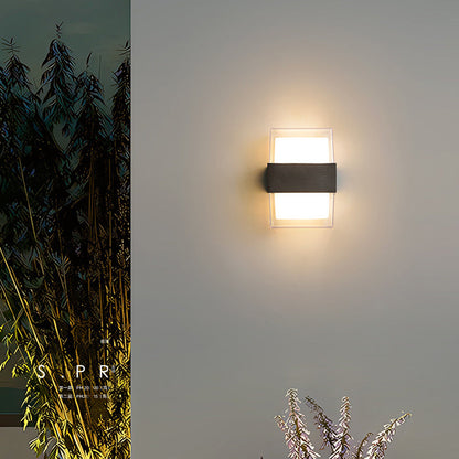 Minimalist Cylinder Aluminum Acrylic LED Wall Sconce Lamp